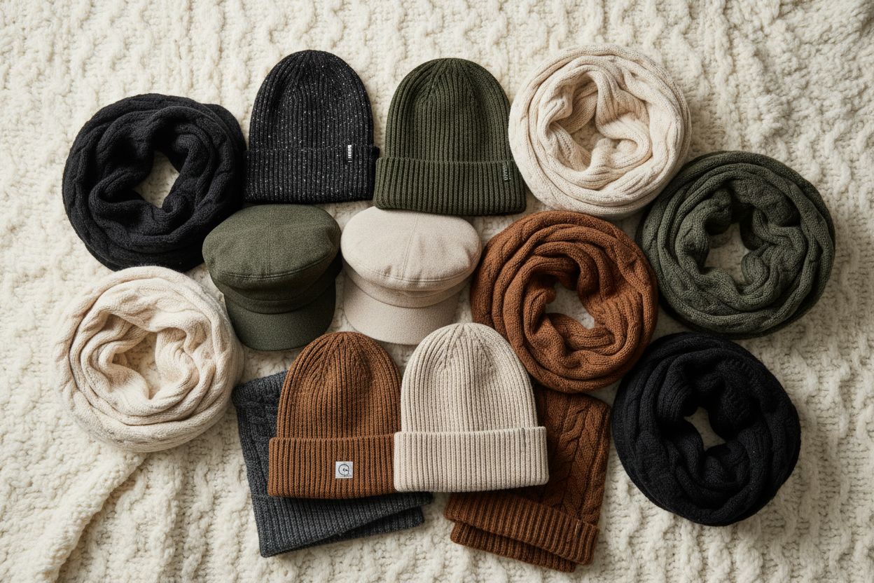Hochwertige Mützen & Schals Kollektion