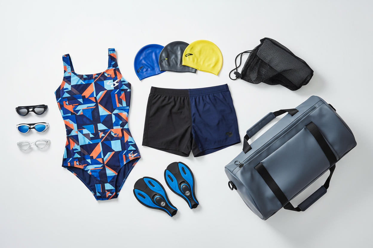 Schwimmen – Schwimmbekleidung, Schwimmbrillen & Zubehör