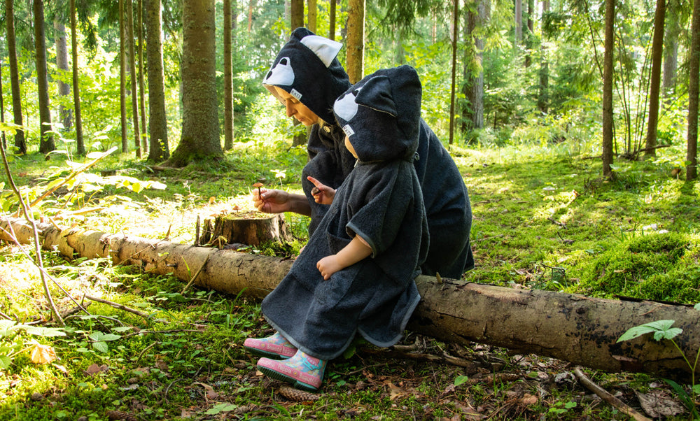 Kurzarm-Poncho WOLF für Kinder, Größe 122-150 – Detailansicht 4