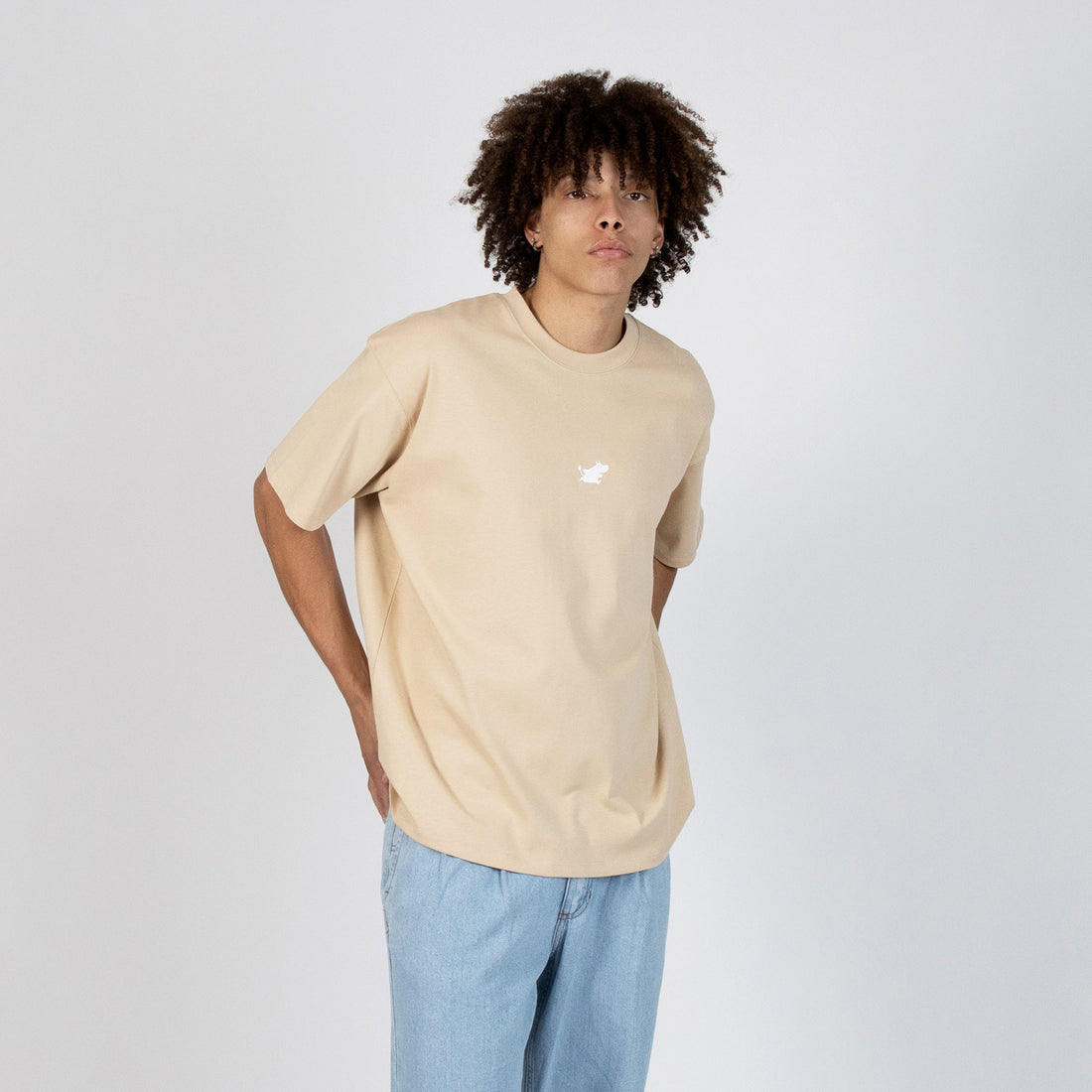 Schweres T-Shirt Moomin Classics – Beige – Detailansicht 3