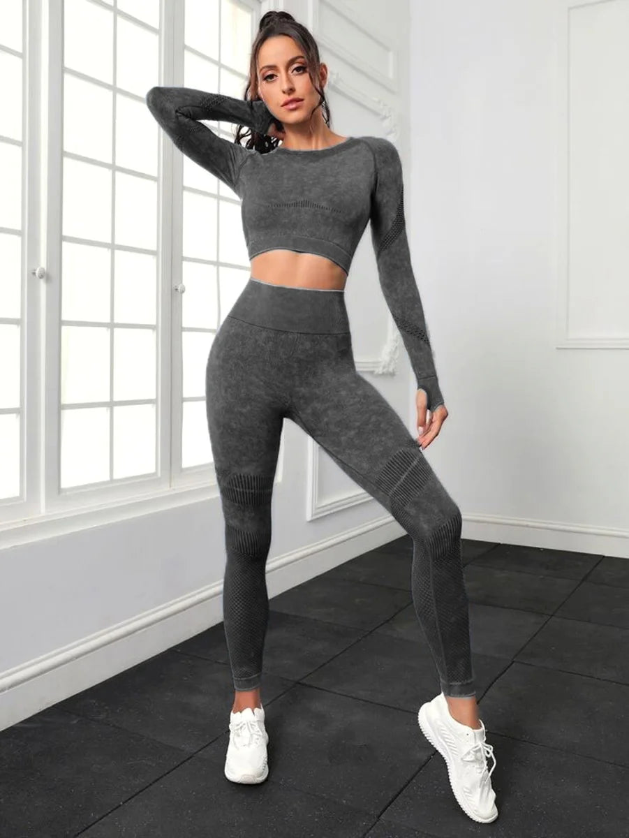A.1 Damen Yoga-Set, 2-teilig – Detailansicht 2