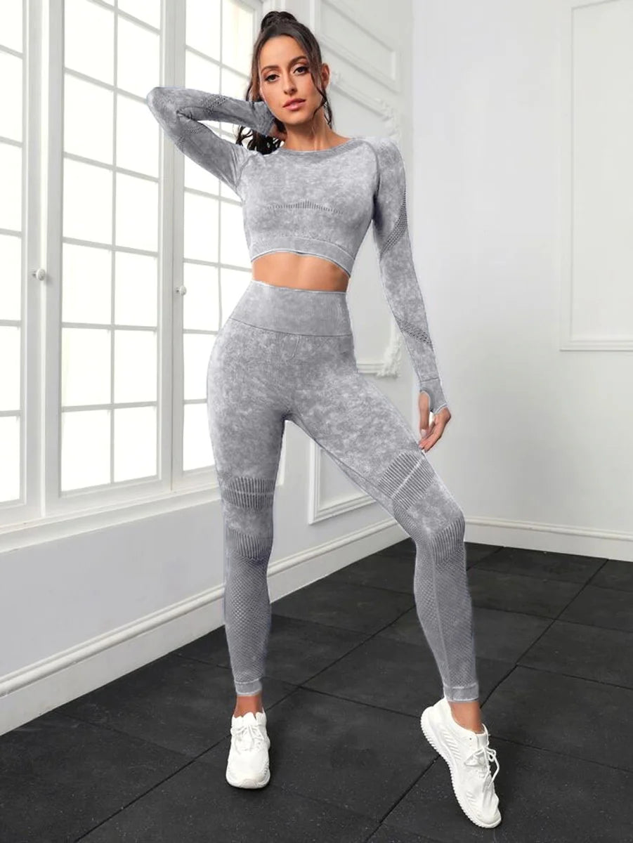 A.1 Damen Yoga-Set, 2-teilig – Detailansicht 5
