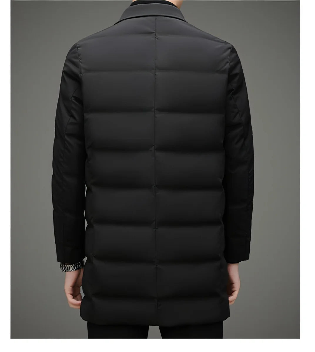 A.1 Herren Daunenjacke mit Schalkragen – Detailansicht 4