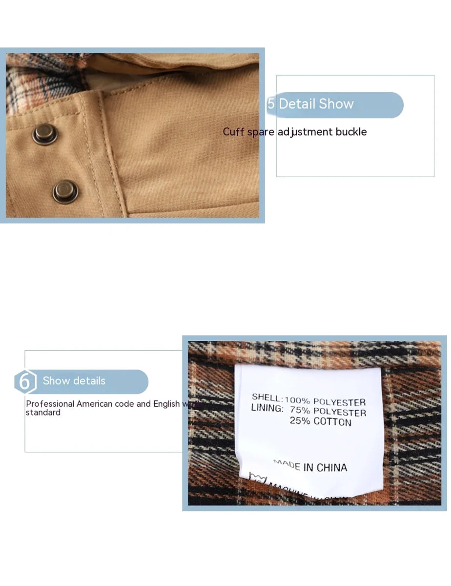 A.1 Herren Karierte Flanelljacke im Westernstil – Detailansicht 3