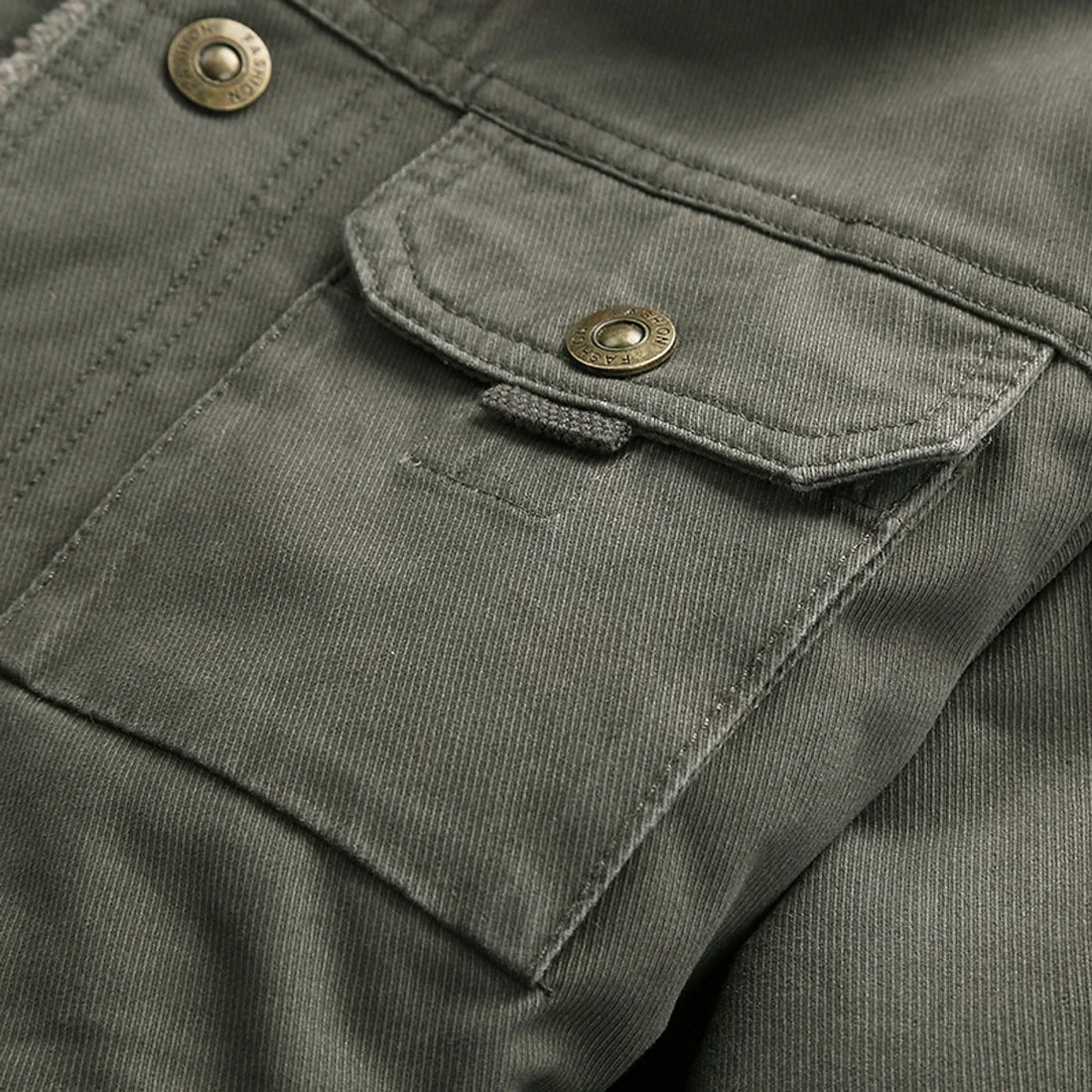 A.1 Herren Winterjacke mit Samtfutter – Detailansicht 4