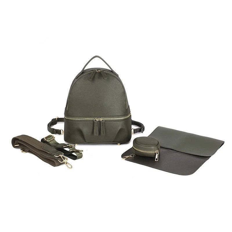 ALLFASHION MiniLeather UrbanMOM Rucksack – Detailansicht 5