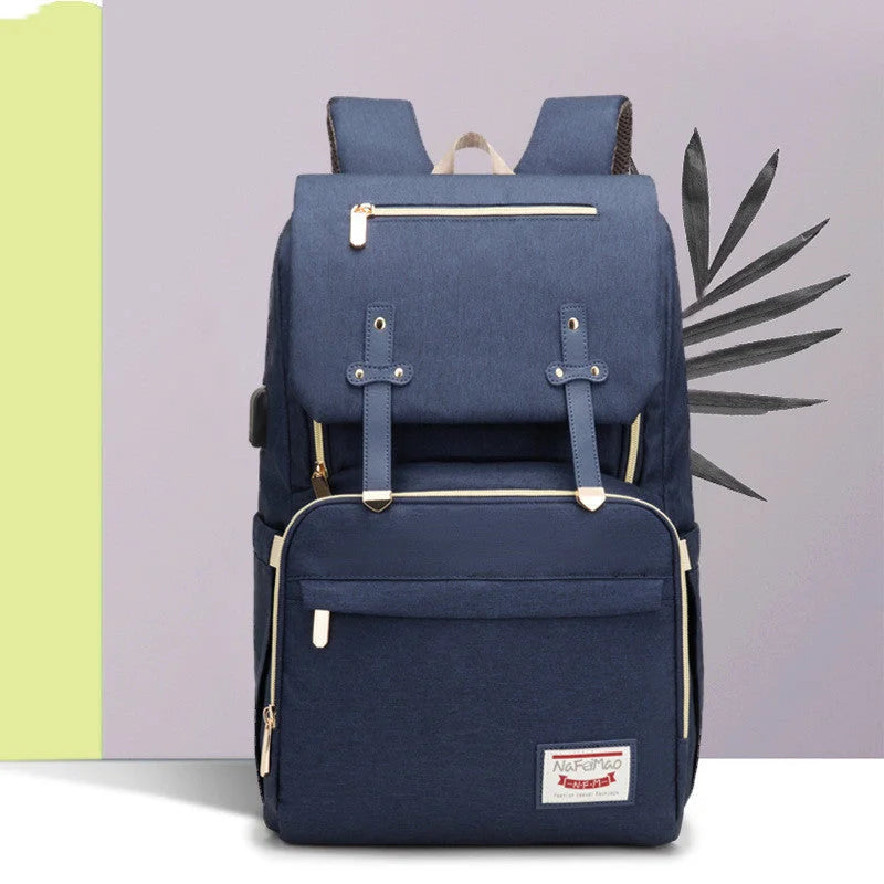 ALLFASHION MommyPro Oxford-Wickelrucksack – Detailansicht 1