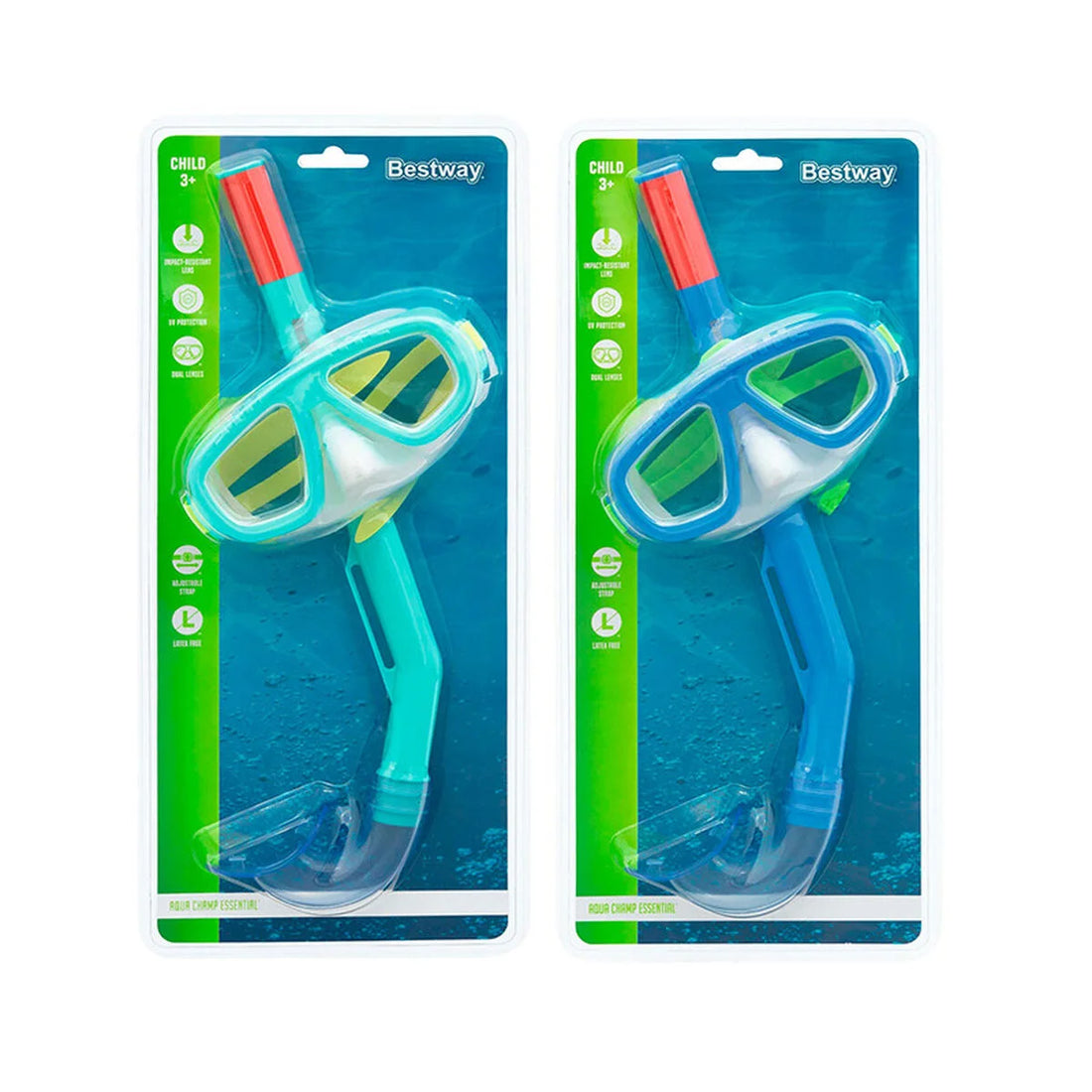 Bestway 22074 Tauchmaske – gehärtetes Glas – Detailansicht 2