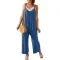 Damen Jumpsuit mit verstellbaren Trägern – Detailansicht 4