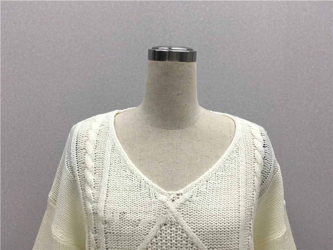 Damen Pullover mit Fransen, locker geschnitten – Detailansicht 1