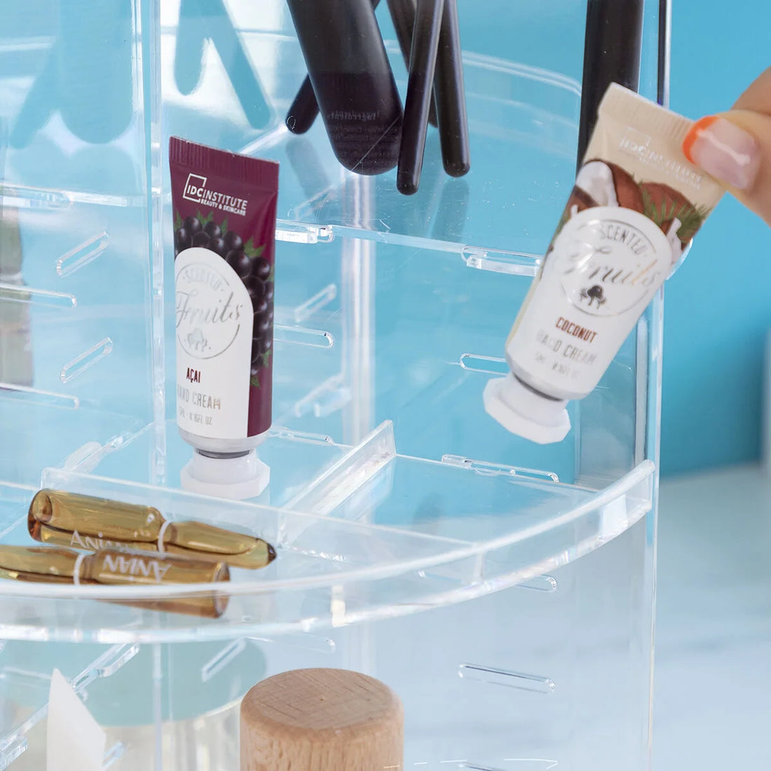 Drehbarer Make-up Organizer Rolkup – Detailansicht 5