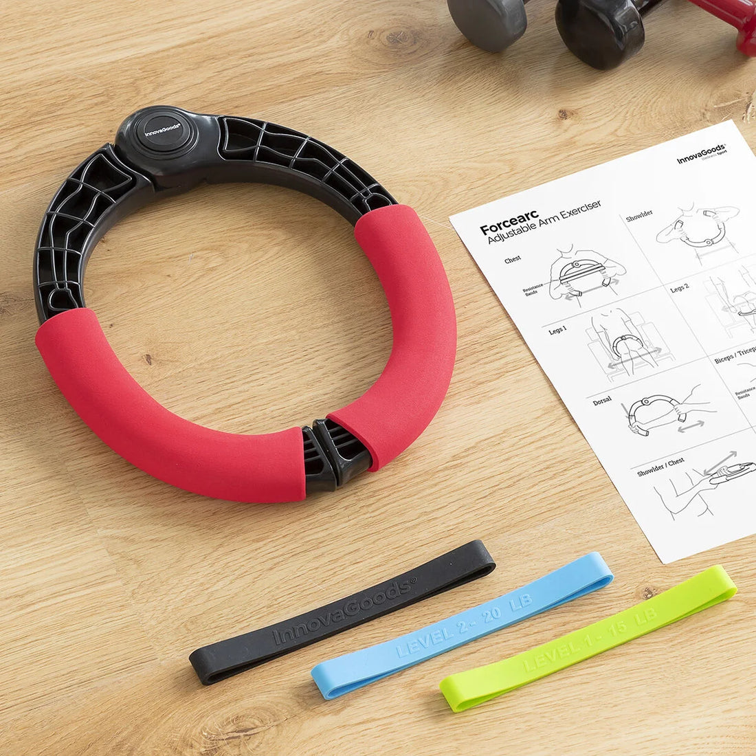 Armtrainer Forcearc mit 3 Widerstandsbändern – Detailansicht 1