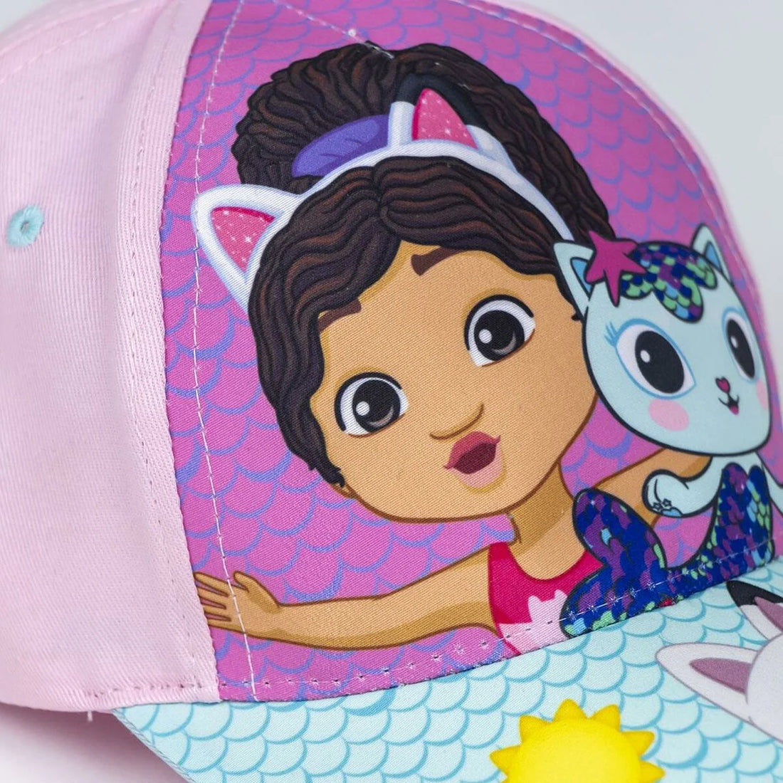 Gabby's Dollhouse Kinder-Cap – Türkis – Detailansicht 2