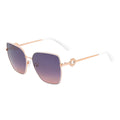 Guess Damensonnenbrille lila mit Rosegoldrahmen und UV400 Schutz, Polycarbonat lenses