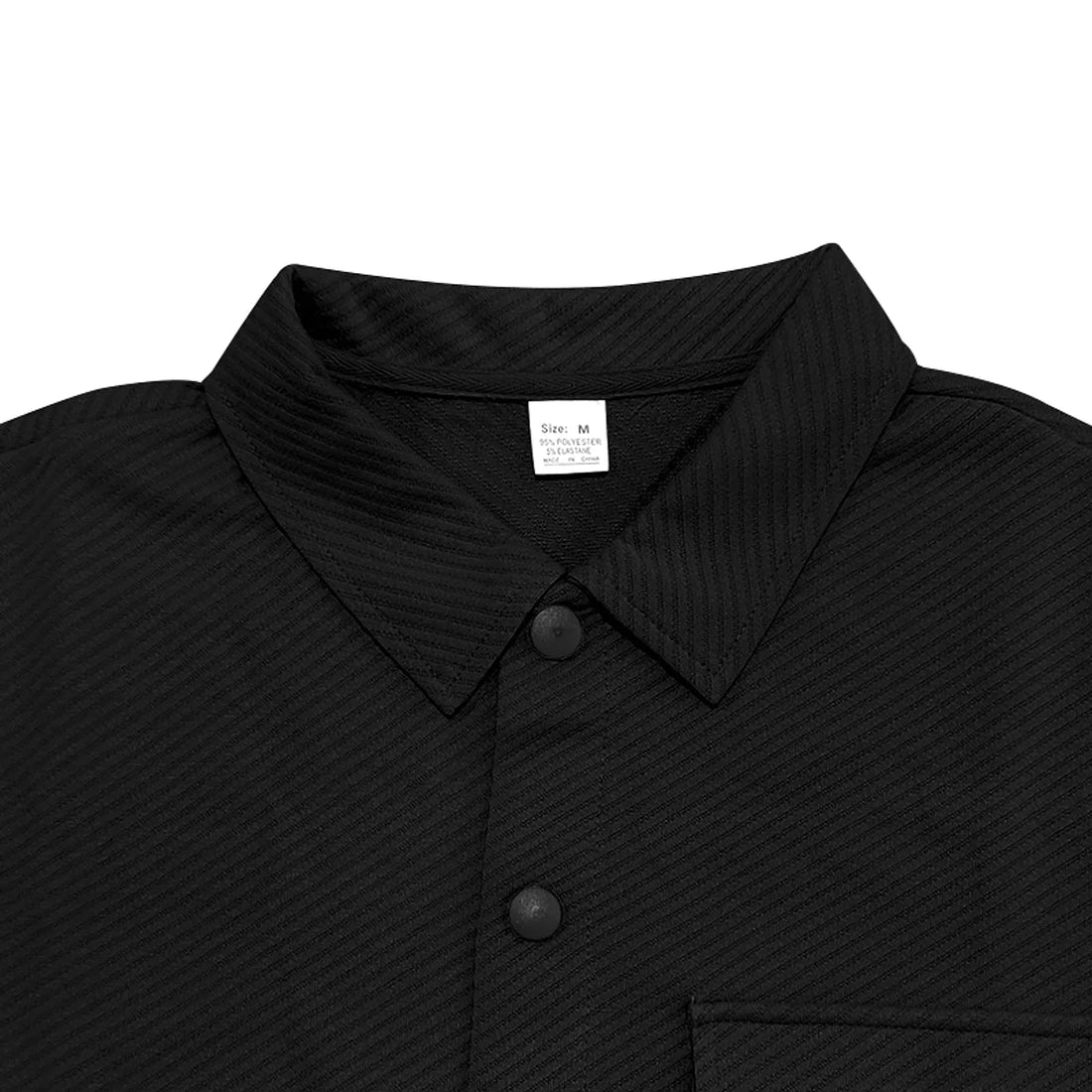 Herren Jacquard-Strickjacke mit Reverskragen – Detailansicht 3