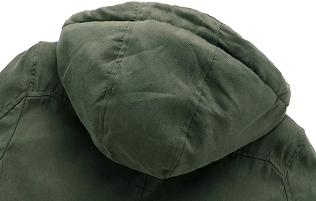 Herren Plus-Size-Jacke aus Baumwolle & Lammwolle – Detailansicht 1