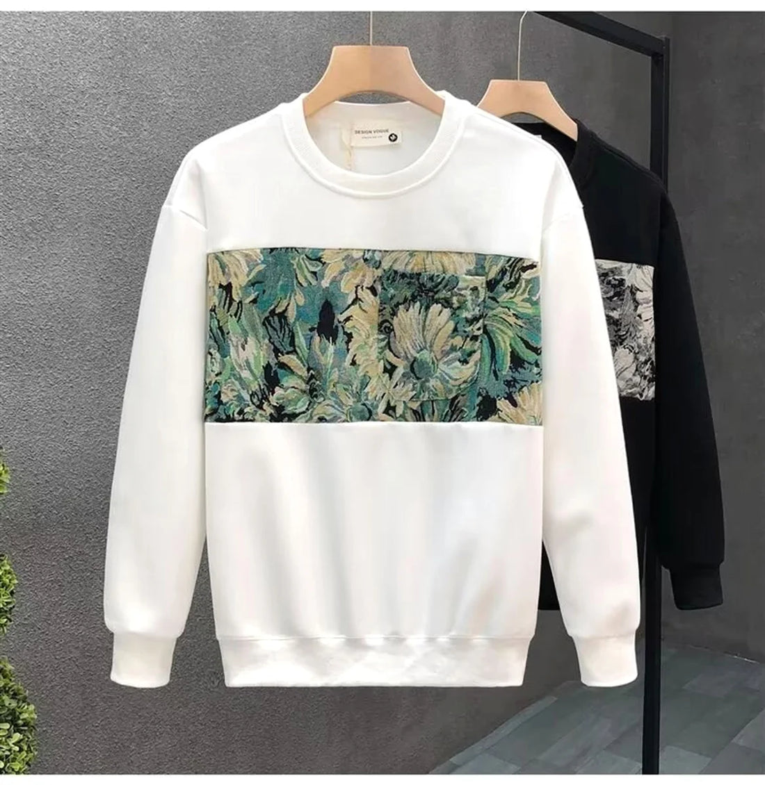 Herren Rundhals-Sweatshirt, wahlweise gefüttert – Detailansicht 4