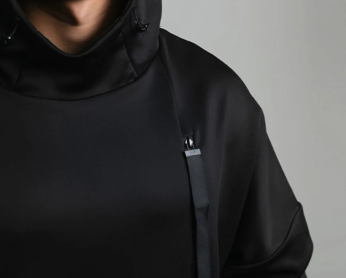 Herren Sportpullover mit hohem Kragen – Detailansicht 5