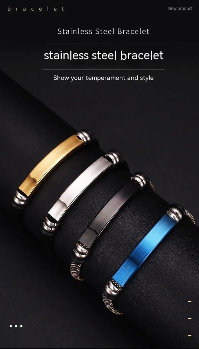 Herren Vintage-Armband aus Edelstahl – Detailansicht 4