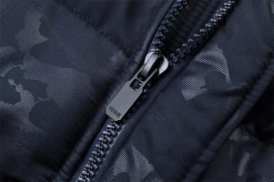 Herren Winterjacke mit Kragen in Felloptik – Detailansicht 5