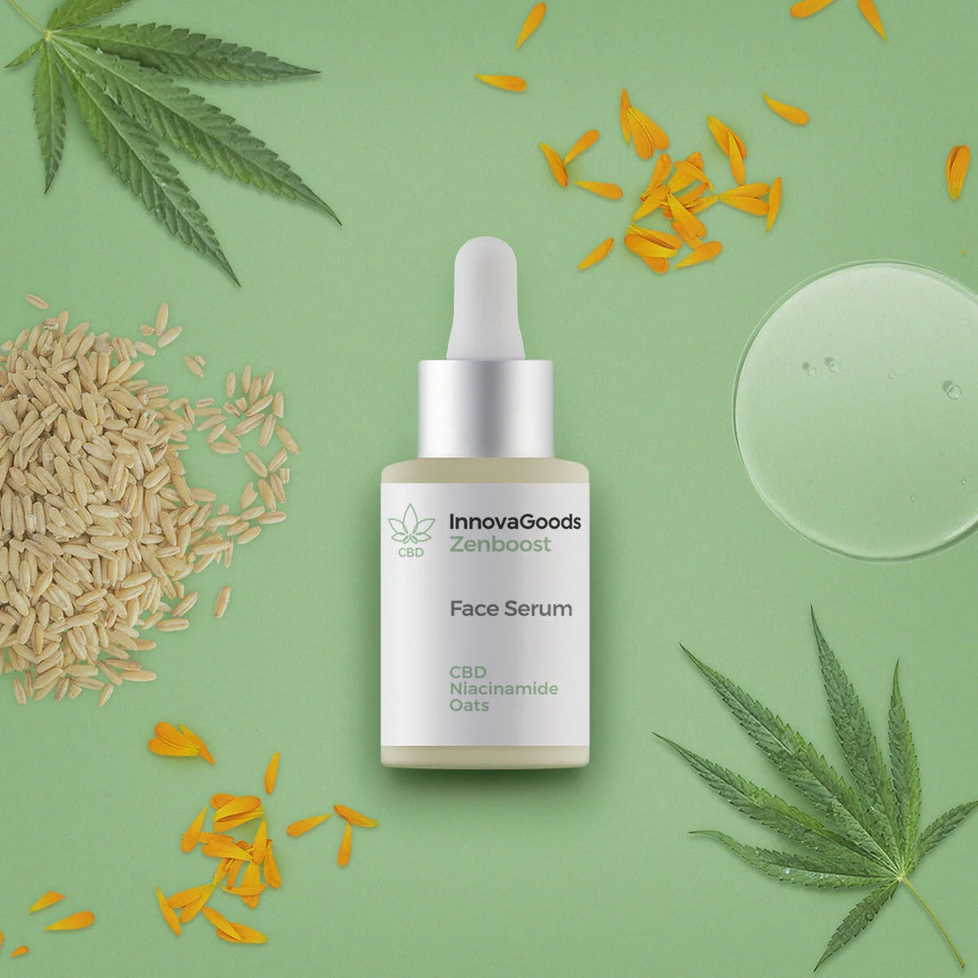 Gesichtsserum CBD Zenboost 30 ml – Detailansicht 3
