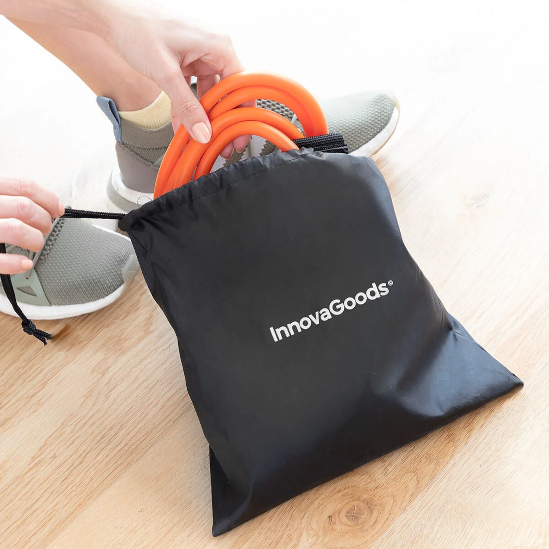 Bootrainer Fitnessgürtel mit Widerstandsbändern – Detailansicht 4