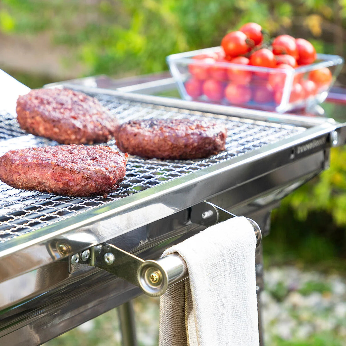 Zusammenklappbarer Holzkohlegrill aus Edelstahl ExelQ – Detailansicht 4