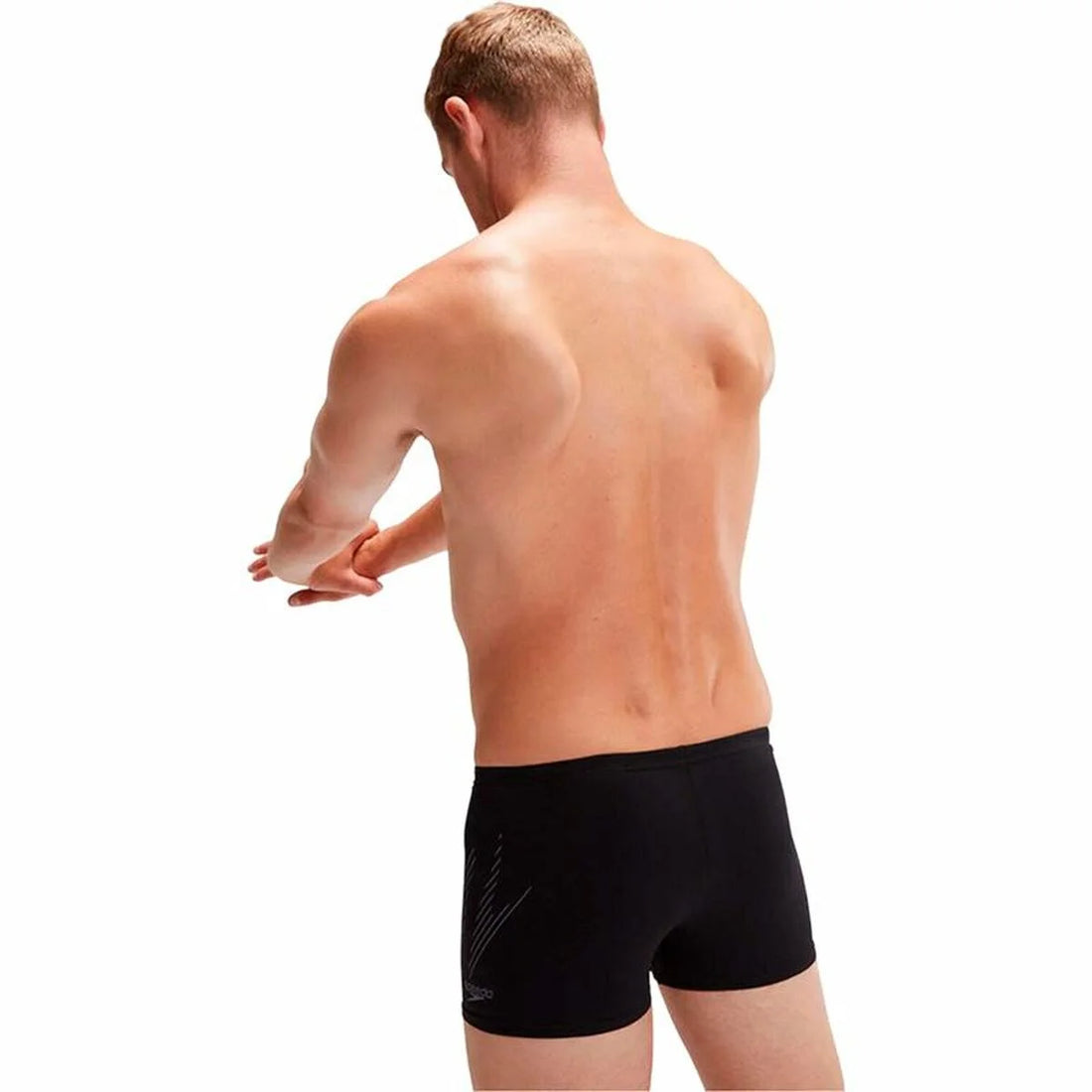 Herren-Aquashorts Speedo Hyperboom Placement – Schwarz – Detailansicht 1