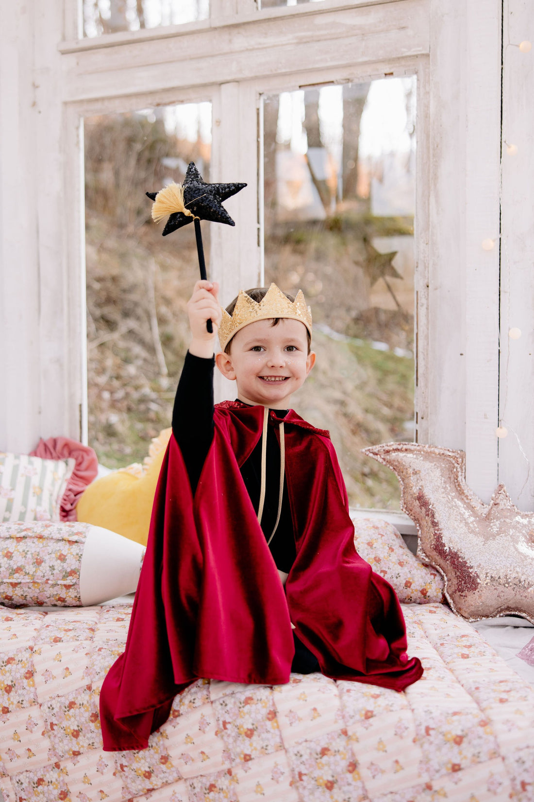 Kinder-Kostümumhang – Red Riding Hood, Rot – Detailansicht 1