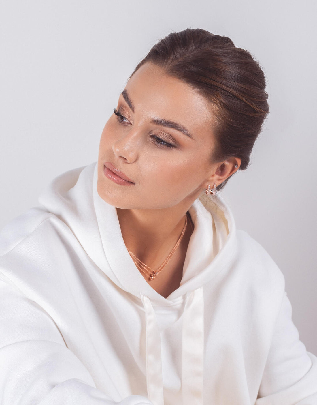 Metropolitan Glow White ZC L Ohrringe – Detailansicht 1
