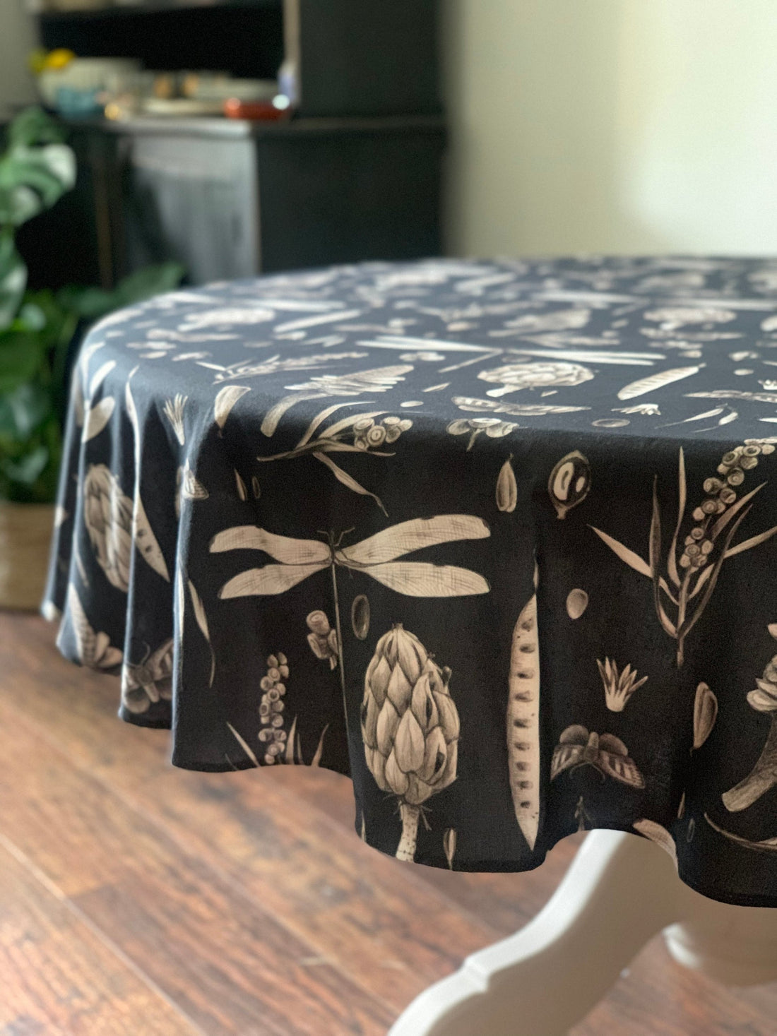 Runde Tischdecke – Seeds Carbon – Detailansicht 4
