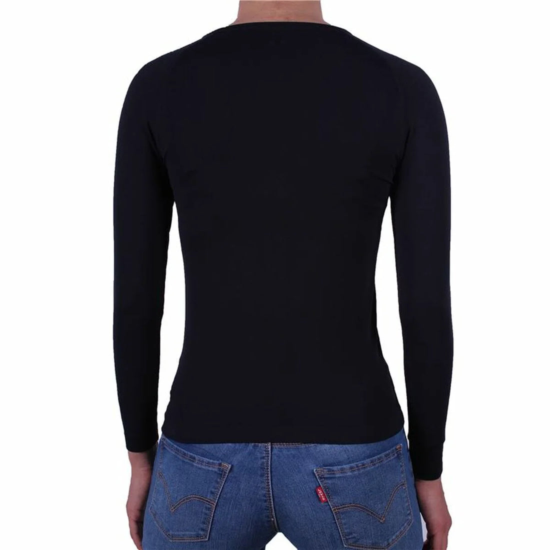 Goher Damen-Thermoshirt – Schwarz – Detailansicht 2