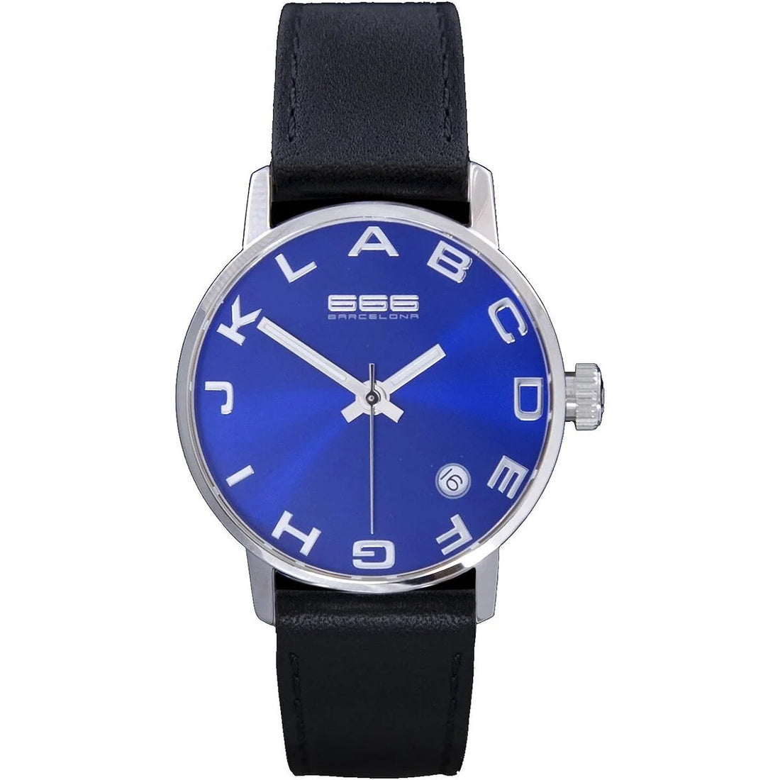 Unisex-Armbanduhr 666 Barcelona 666-274 – Blau, 35 mm – Detailansicht 1