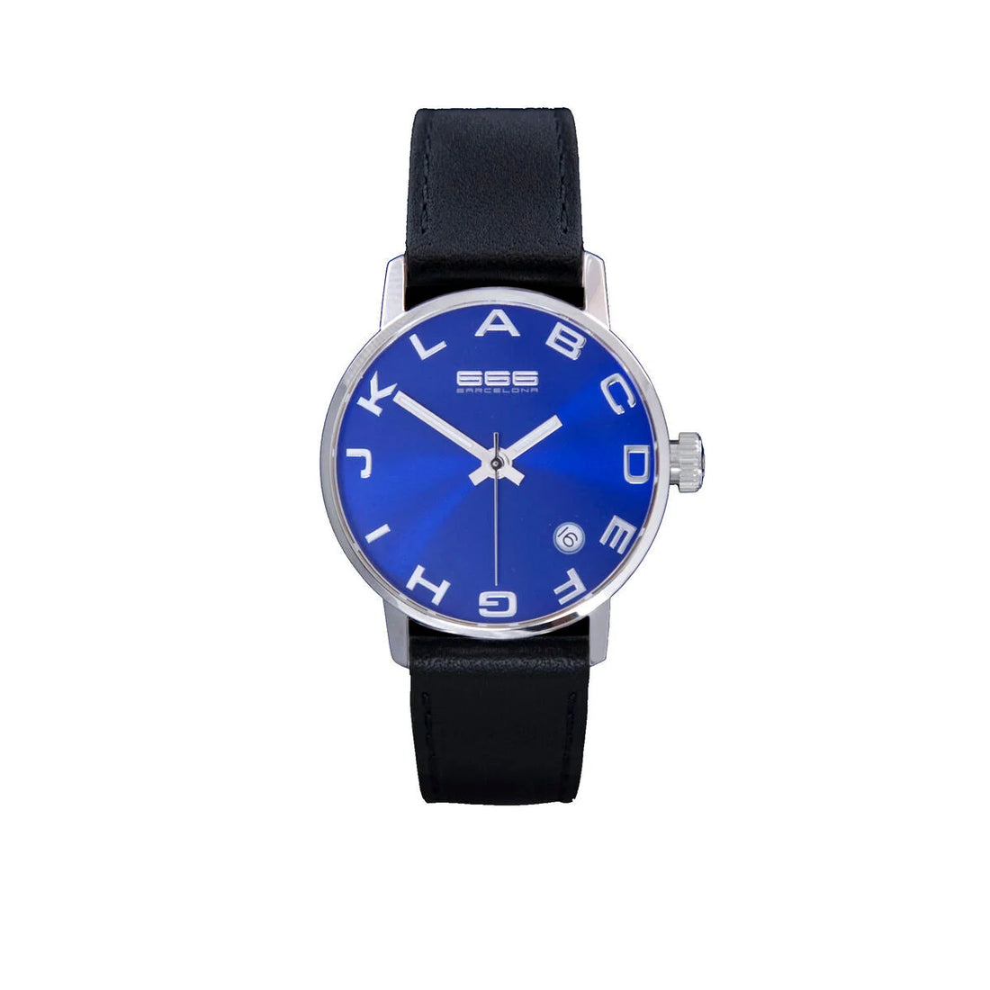 Unisex-Armbanduhr 666 Barcelona 666-274 – Blau, 35 mm – Detailansicht 2