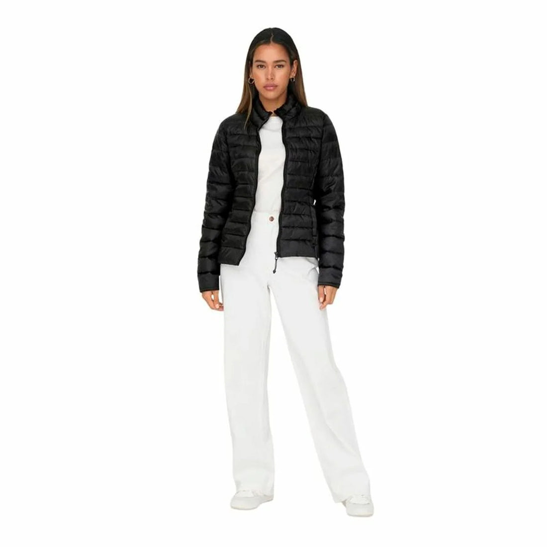 Only Onltahoe Damen-Steppjacke – Schwarz – Detailansicht 3