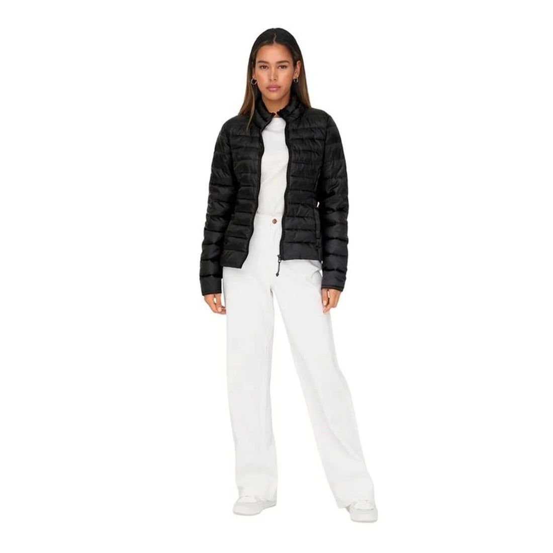 Only Onltahoe Damen-Steppjacke – Schwarz – Detailansicht 1