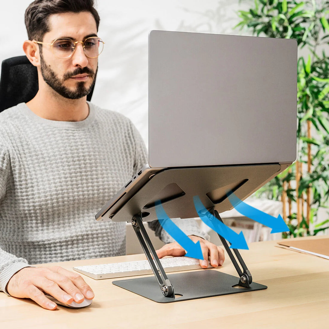 Laptop-Ständer Lastan, klappbar und verstellbar – Detailansicht 1
