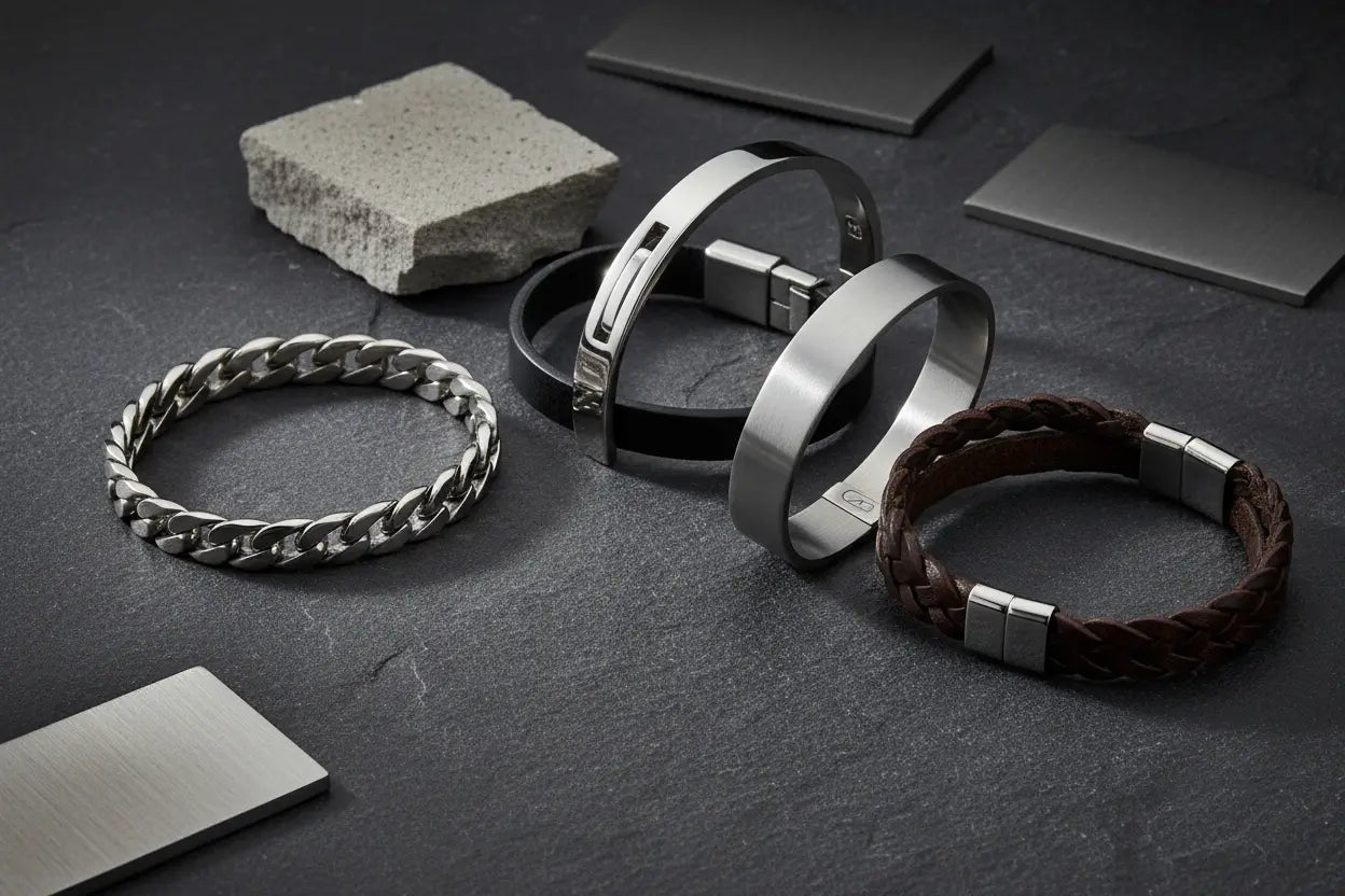 Herren Armbänder aus Edelstahl & Leder kaufen