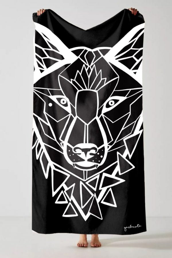 Handtuch White Wolf – Schwarz