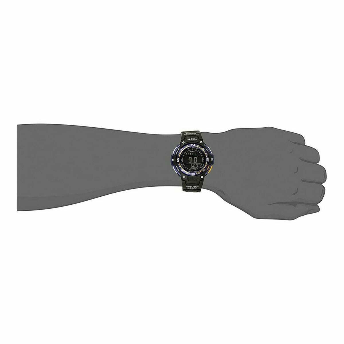 Herrenuhr Casio SGW-100-2BCF Schwarz (Ø 48 mm) - AWK Flagship