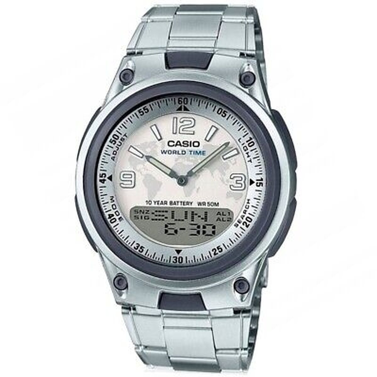 Herrenuhr Casio ILLUMINATOR TELEMEMO 30 Silberfarben (Ø 40 mm) - AWK Flagship