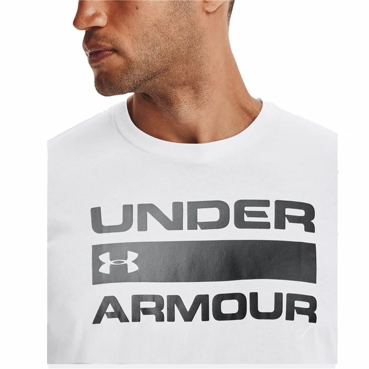 Herren Kurzarm-T-Shirt Under Armour Team issue Wordmark Weiß - AWK Flagship