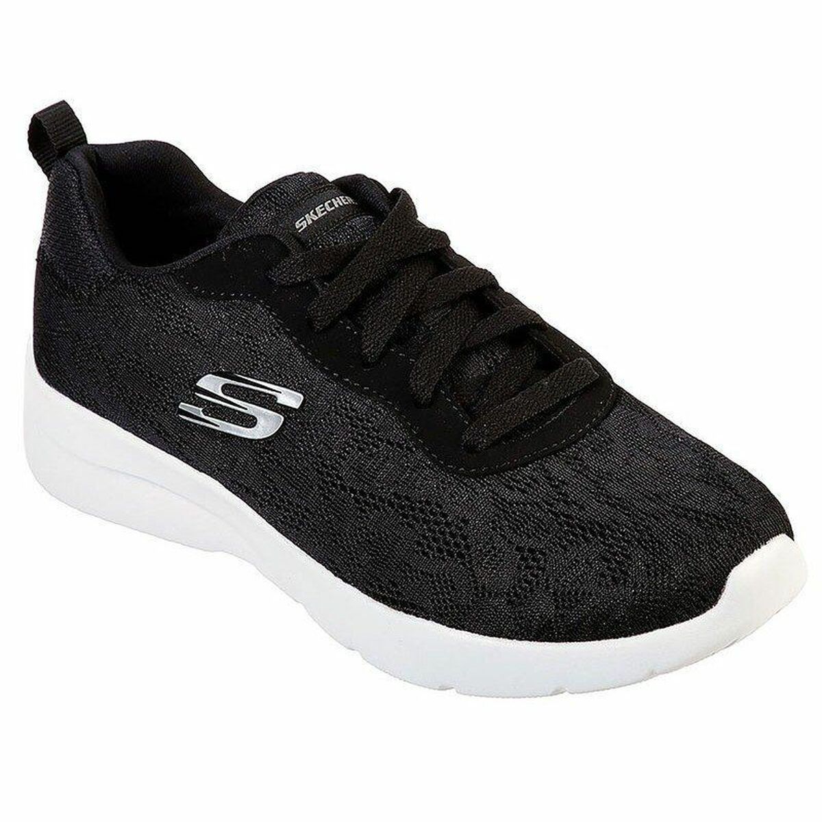 Laufschuhe für Damen Skechers Floral Mesh Lace Up Schwarz - AWK Flagship