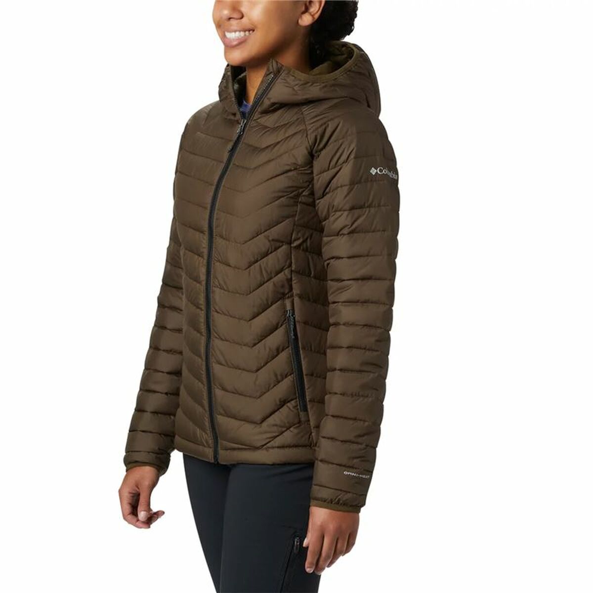 Sportjacke für Frauen Trail Columbia Powder Lite™ Olive - AWK Flagship