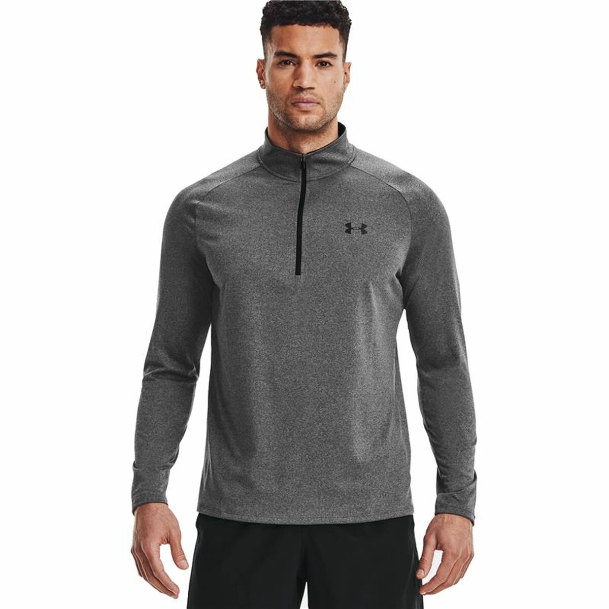 Herren Langarm-T-Shirt Under Armour Tech™ ½ Zip Dunkelgrau - AWK Flagship