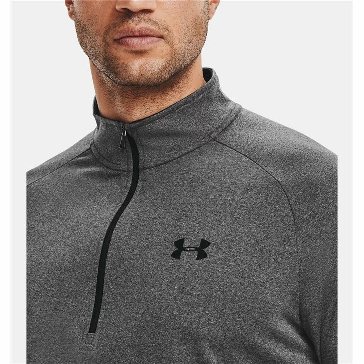 Herren Langarm-T-Shirt Under Armour Tech™ ½ Zip Dunkelgrau - AWK Flagship