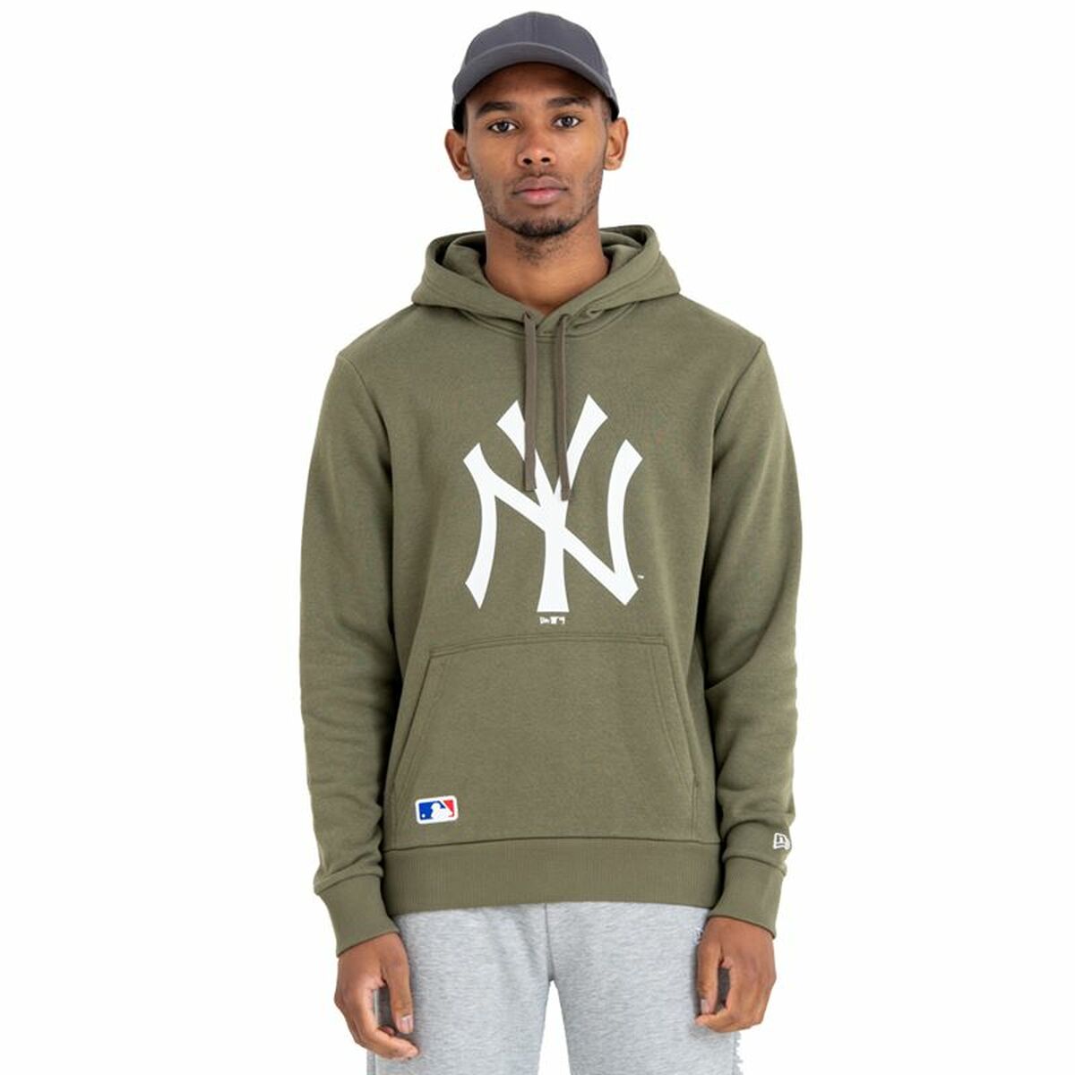 Herren Sweater mit Kapuze New Era Logo Team NYY grün - AWK Flagship