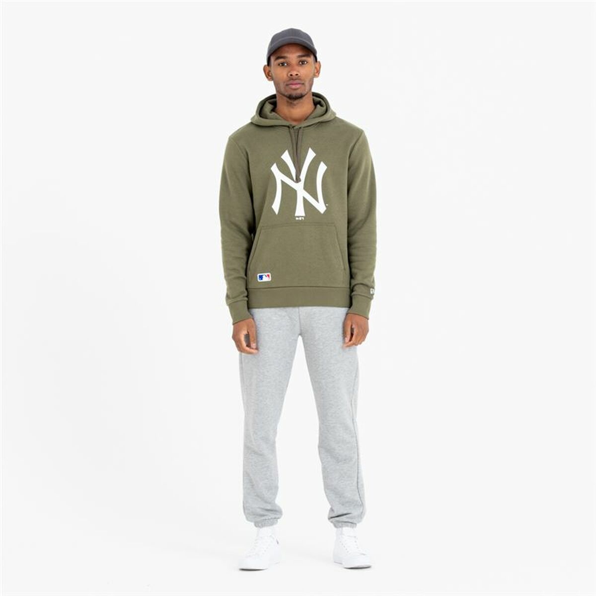 Herren Sweater mit Kapuze New Era Logo Team NYY grün - AWK Flagship