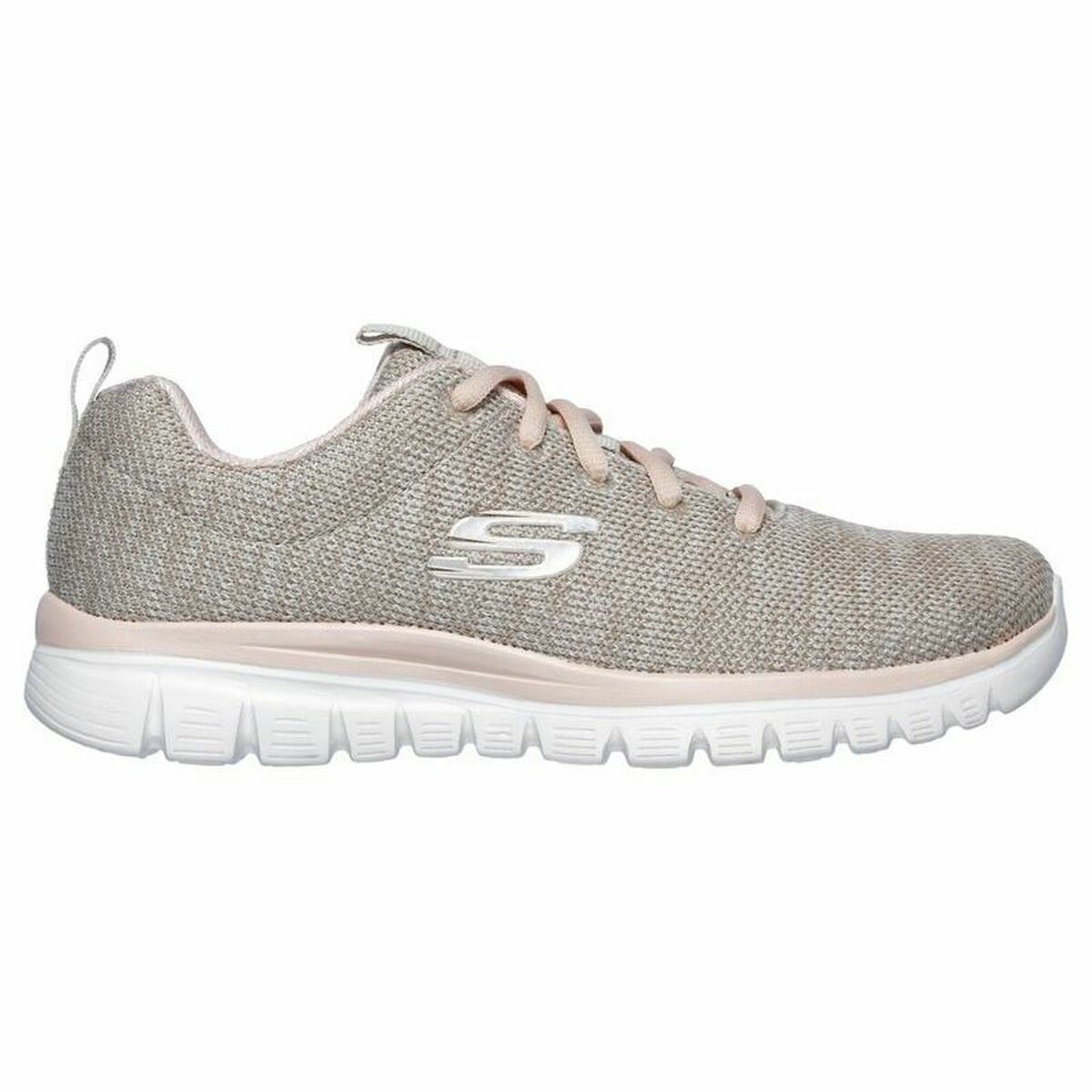 Laufschuhe für Damen Skechers Graceful-Twisted Fortune Beige - AWK Flagship