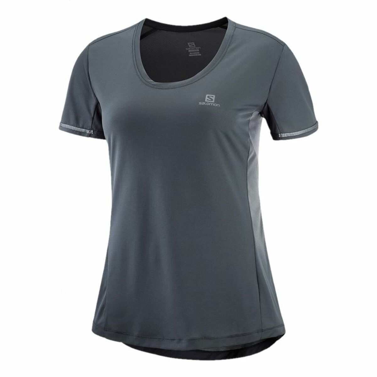 Damen Kurzarm-T-Shirt Salomon Agile Dunkelgrau - AWK Flagship